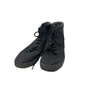 Men's Black High-Top Boots